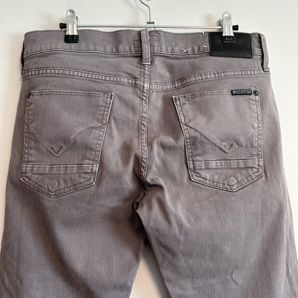 Hudson Byron Five Pocket Gray Straight Leg Button Fly Men's Jeans Size 31 - Picture 6 of 10